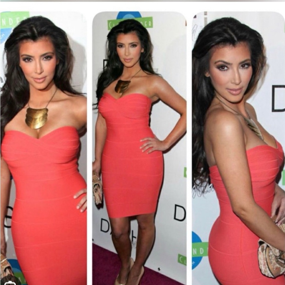 Herve Leger Strapless Dress